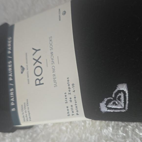Roxy Black Super No Show Socks - Picture 3 of 6